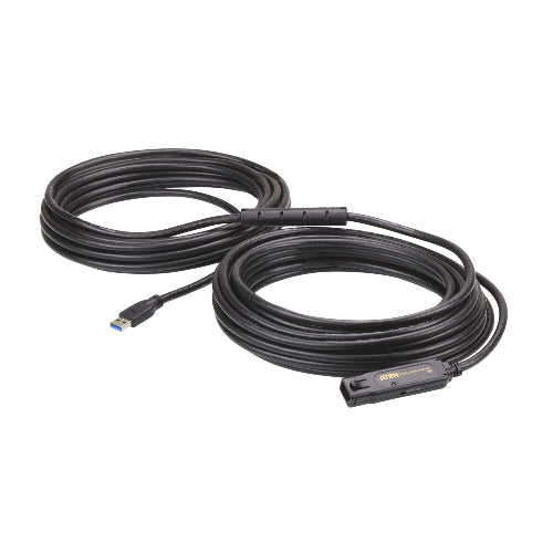 Aten USB 3.2 Gen 1 15m Extender Cable with AC Adapter, support 5 Gbps data-rate, daisy-chain up to 30m, unique locker head design Aten USB 3.2 Gen 1 15m Extender Cable with AC Adapter, support 5 Gbps data-rate, daisy-chain up to 30m, unique locker head design
